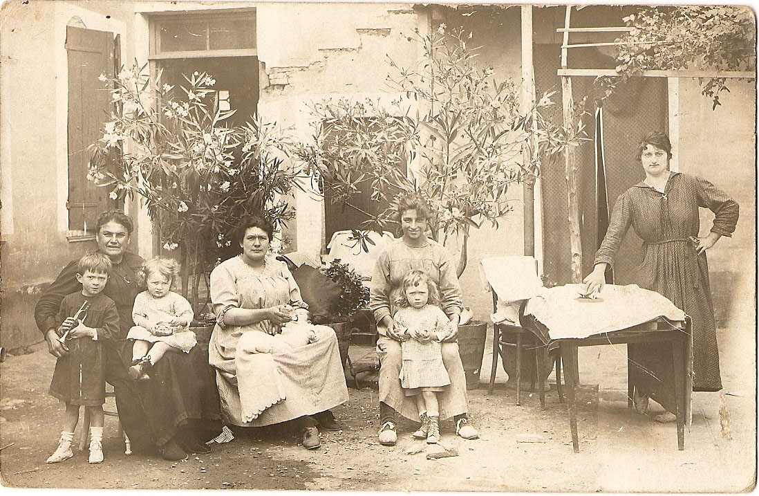 scene de vie d'époque