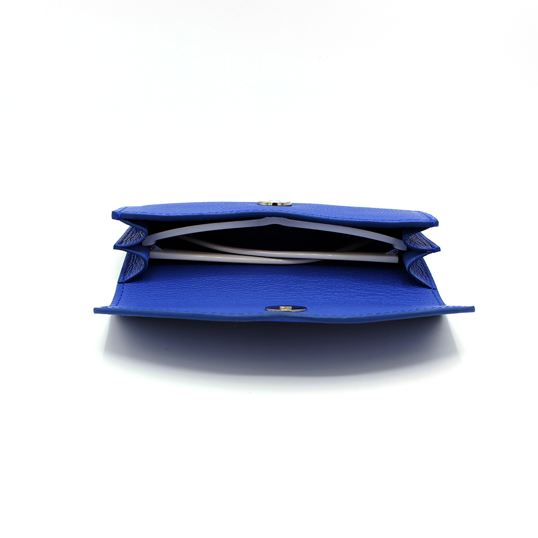 Etui à lunettes en cuir Samba - Bleu – Image 4