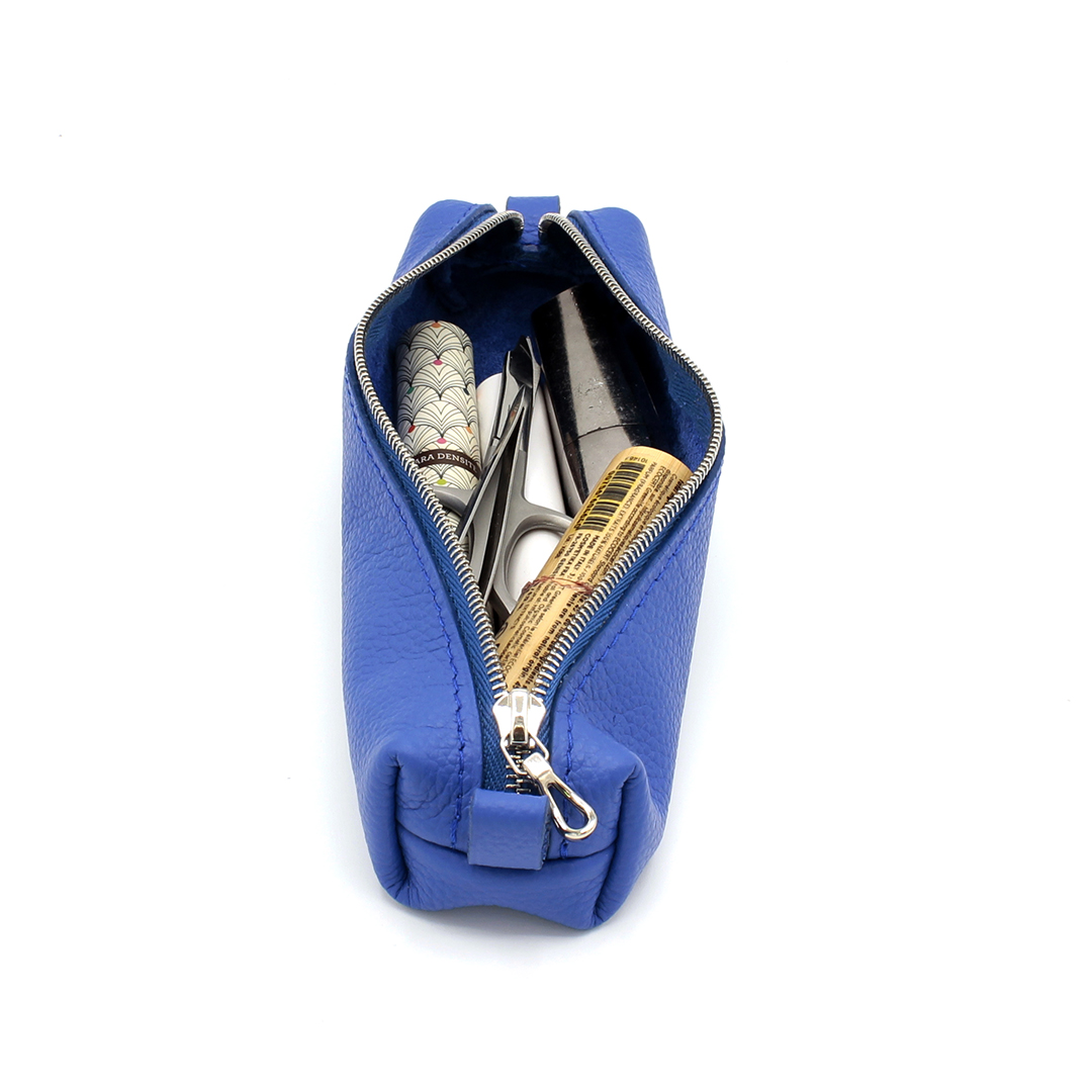 Trousse en cuir Carimbo - Bleu – Image 4