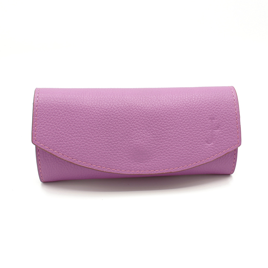 Etui à lunettes en cuir Samba - Mauve – Image 4