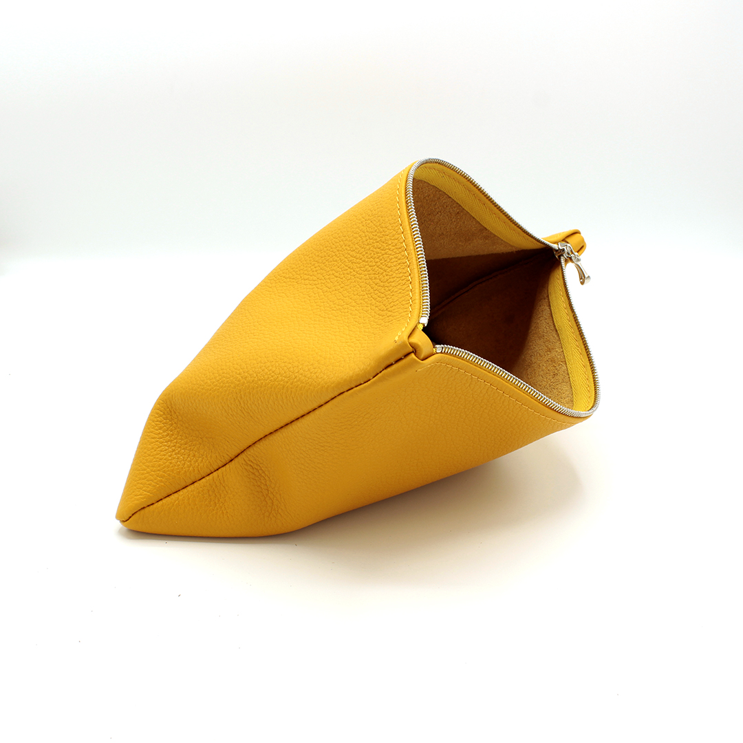 Pochette en cuir Mambo - Jaune – Image 3