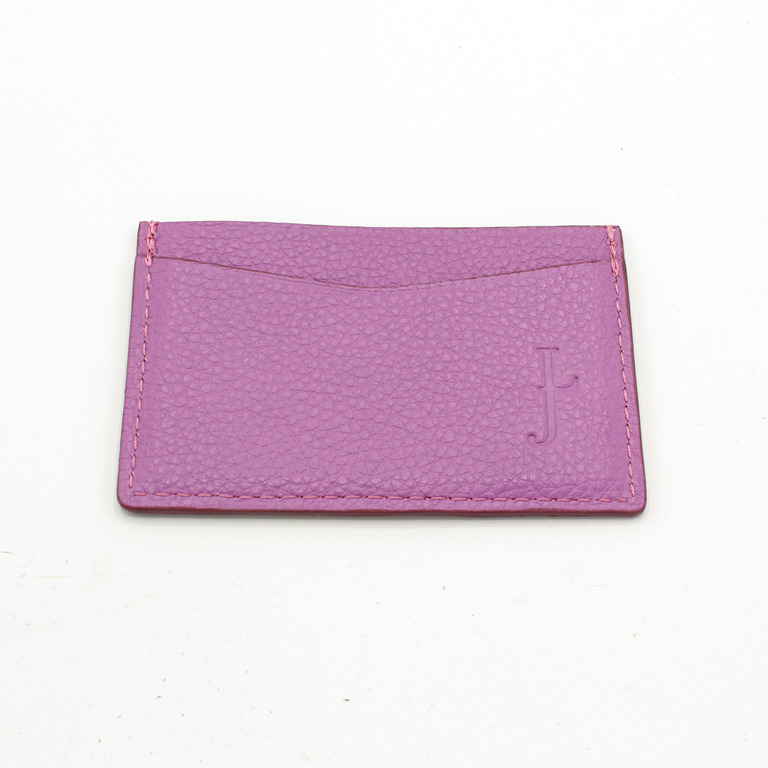 Porte-cartes en cuir Rumba - Mauve – Image 4