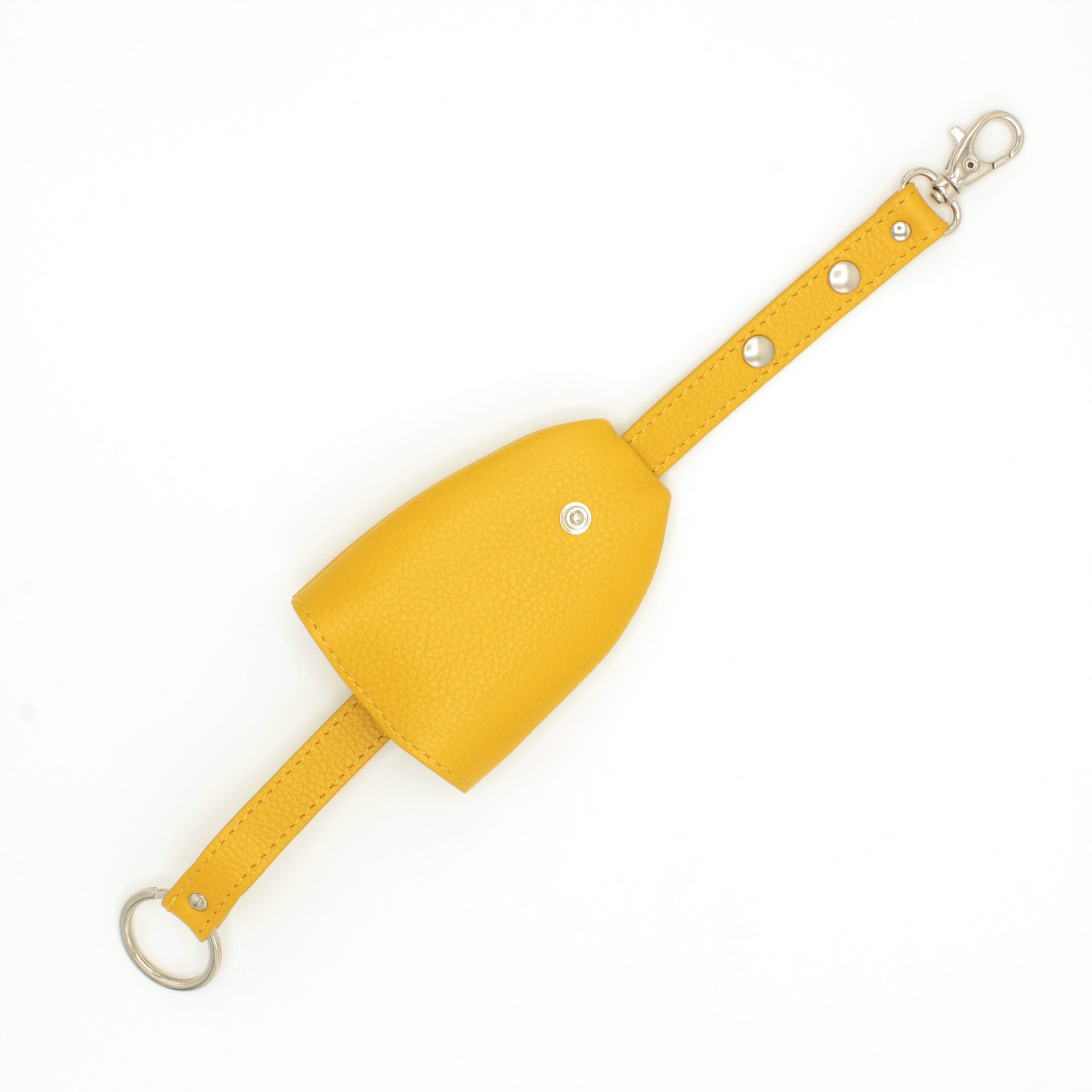 Porte-clés en cuir Tango - Jaune – Image 3