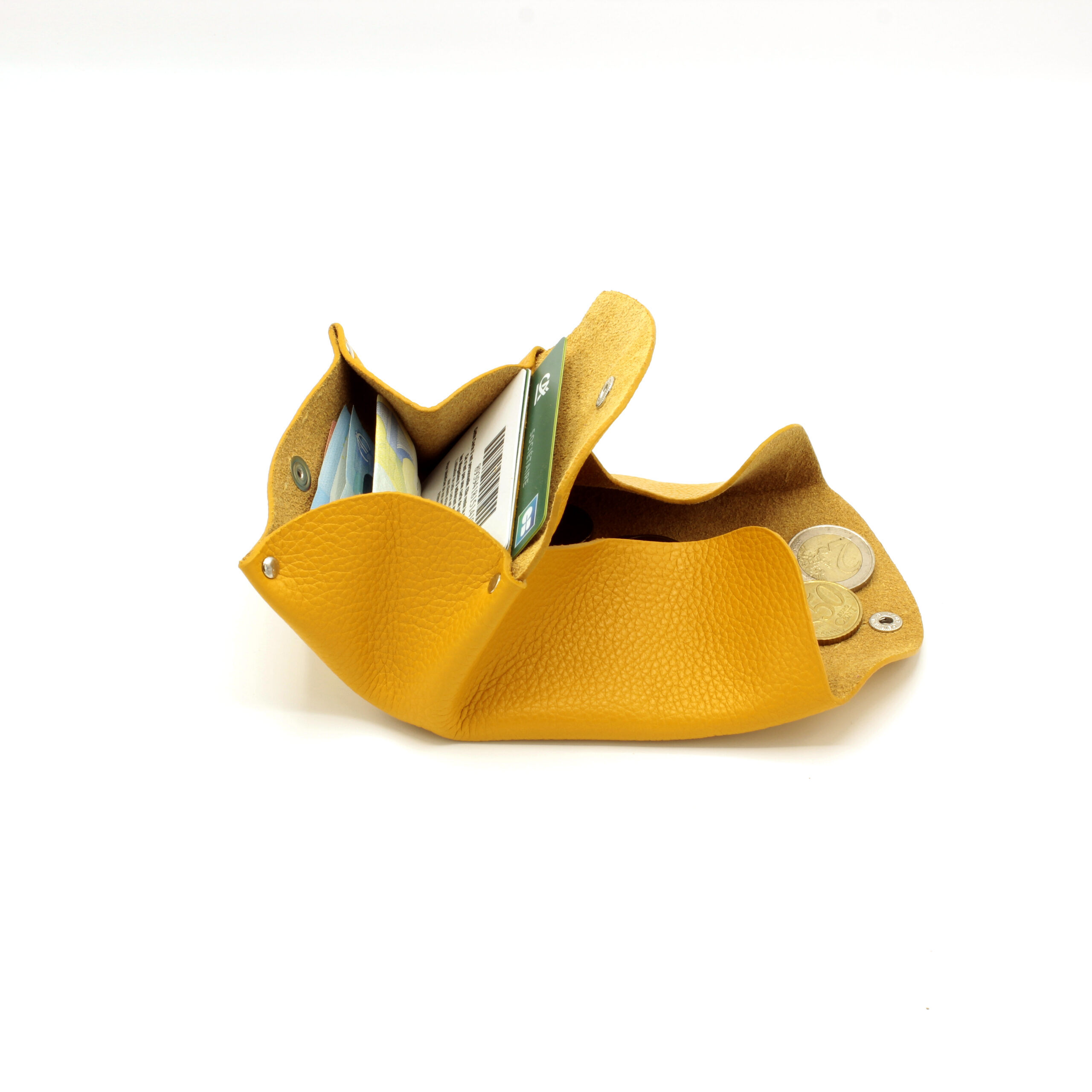 Porte-monnaie en cuir Nouba - Jaune – Image 3