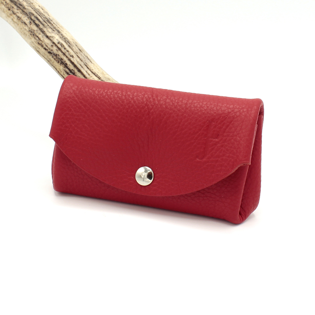 Porte-monnaie en cuir Nouba - Rouge – Image 5