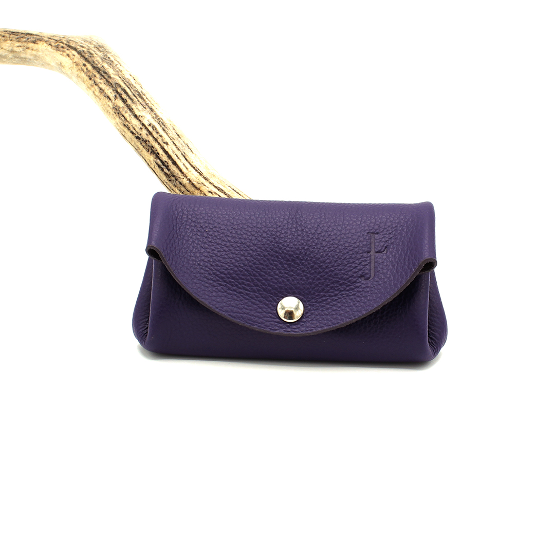 Porte-monnaie en cuir Nouba - Violet – Image 2