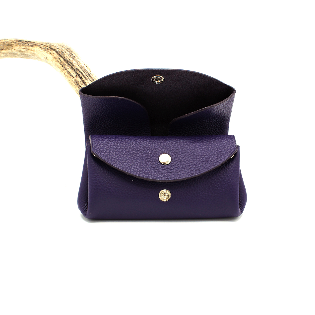 porte-monnaie Nouba violet ouvert