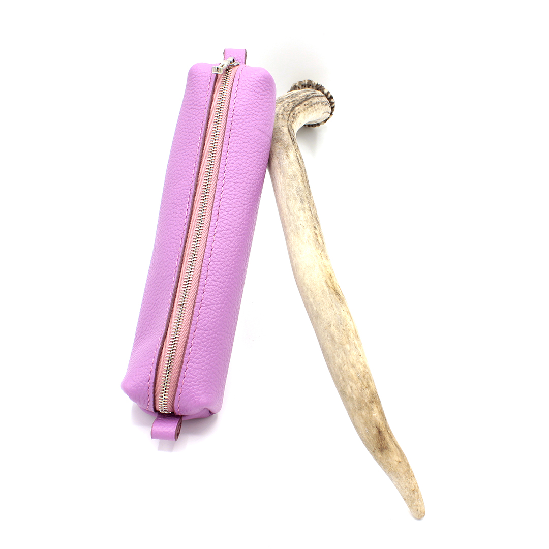 Trousse en cuir Carimbo - Mauve – Image 2