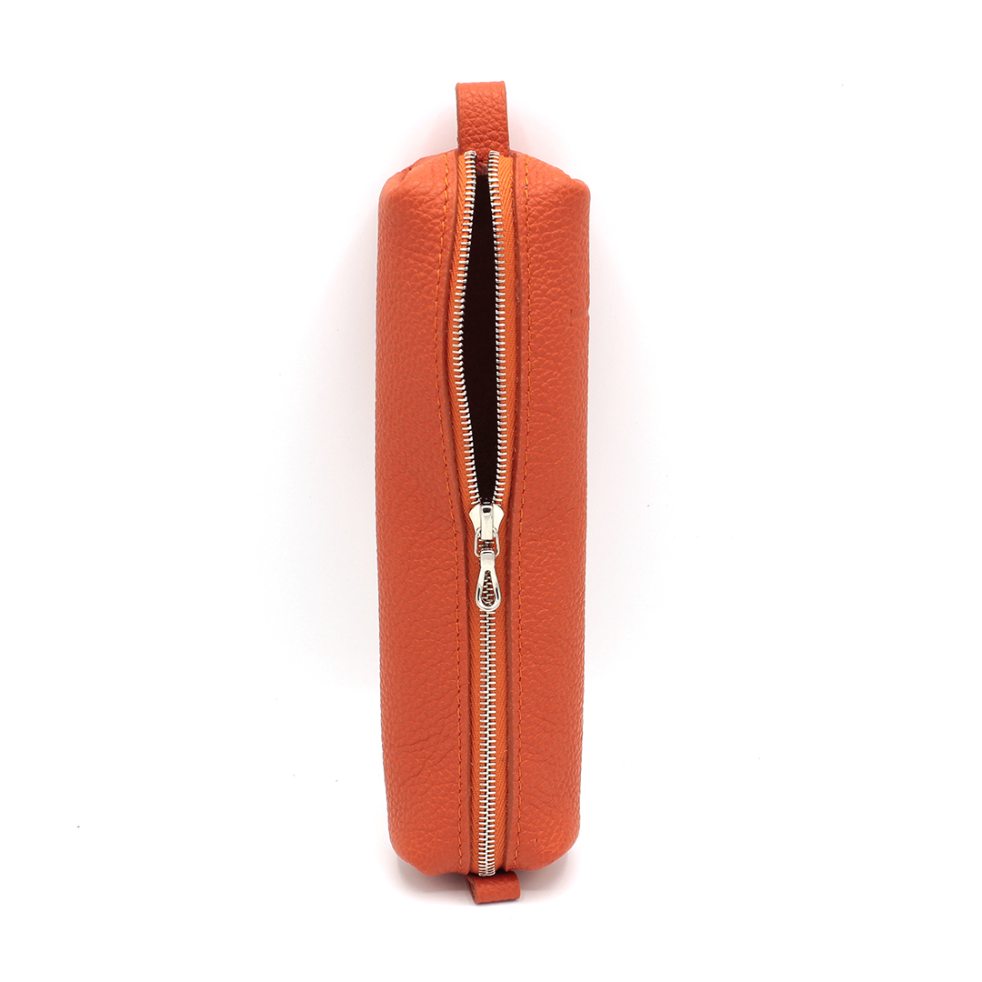 Trousse en cuir Carimbo - Orange – Image 4
