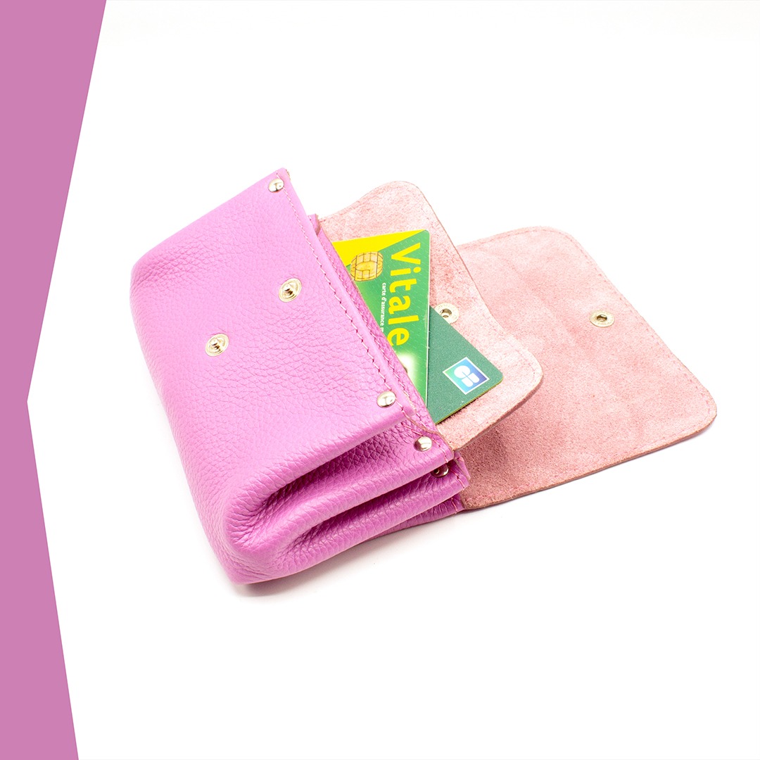 Portefeuille en cuir Tumbao - Mauve – Image 3