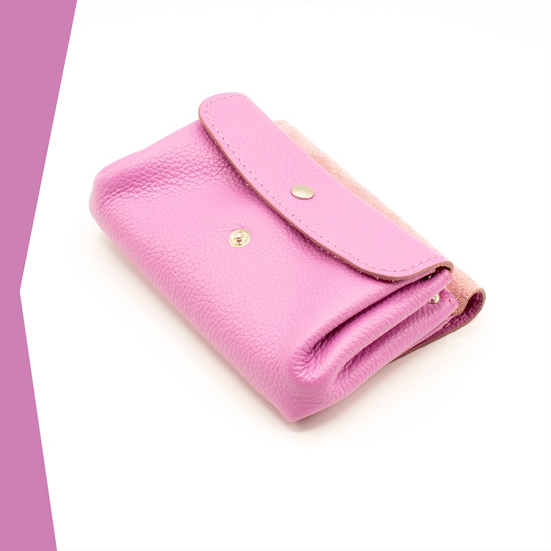 Portefeuille en cuir Tumbao - Mauve – Image 2