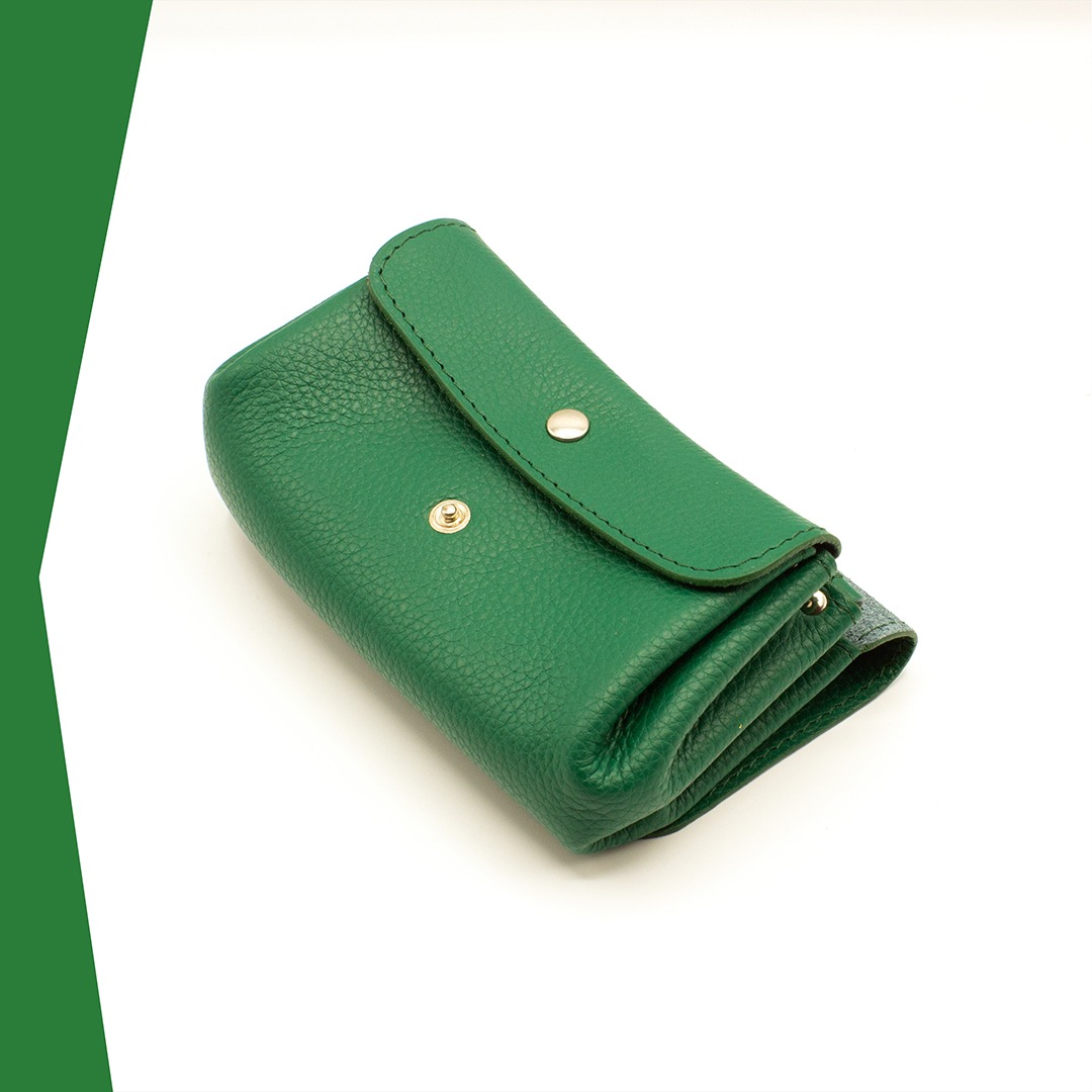 Portefeuille en cuir Tumbao - Vert – Image 2