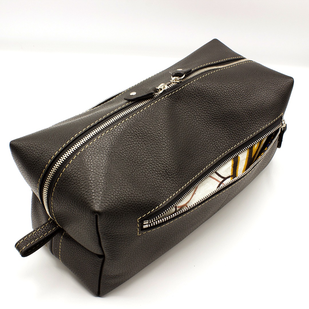 Ecrin de beauté en cuir noir – Image 5